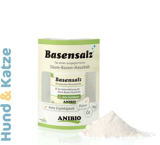 Anibio Basensalz, Nahrungsergänzung gegen Übersäuerung, für Hunde und Katzen, 40 g