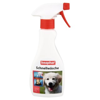 Beaphar Schnellwäsche, Fellreinigung für Hunde, 250 ml Spray
