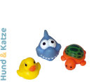 NBY Katzenspielzeug Swimming-Pool mit Spielzeug rot/blau,...