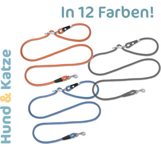 Curli Vario Comfort Hundeleine in 2 Größen und 12 Farben, 200 m