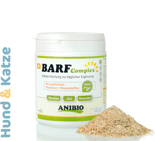 Anibio Barf Complex, Nahrungsergänzung zur Rohfütterung, für Hunde und Katzen (120 g/420 g)