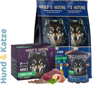 Wolfs Nature Adult Fjord-Lamm aus Norwegen (1 kg/8 kg/15 kg/30 kg)