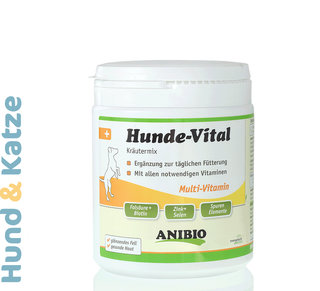 Anibio Hunde-Vital, Nahrungsergänzung Vitamine, für Hunde, 420 g Pulver