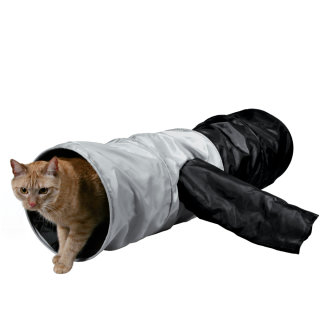 TRX 4302 Spieltunnel, Rascheltunnel, Nylon, 115 x 30 cm für Katzen