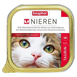 Beaphar Nierendiät mit Taurin für Katzen, Schale 100 g