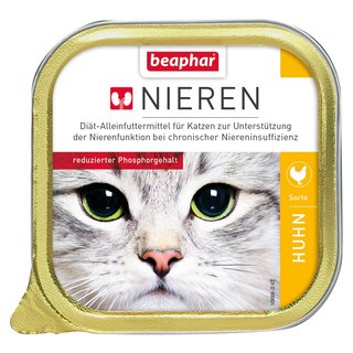 Beaphar Nierendiät mit Huhn für Katzen, Schale 100 g