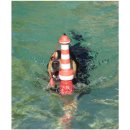 Argoa Leuchtturm (Rogz Lighthouse), schwimmendes Hundespielzeug zum Apportieren