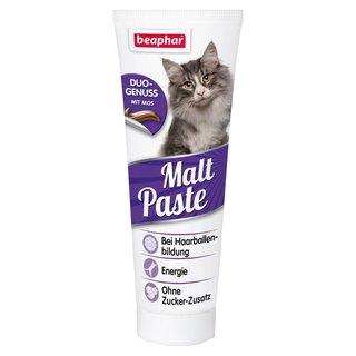 Beaphar Maltpaste für Katzen, Katzenmalz gegen Haarballen 250 g