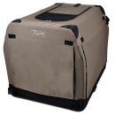 Trendpet Faltbare Hundebox TPX-Pro, mit Aluminiumrahmen, braun