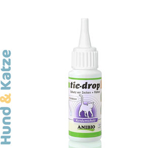Anibio tic-drop, Zecken- und Flohschutz SPOT-ON Tropfen für Katzen, 30 ml