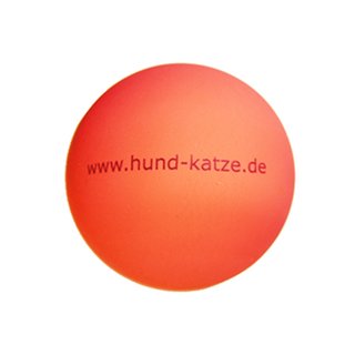 Spielball, Gummi, glatt, luftgefüllt, schwimmend, Ø ca. 5,5 cm, rot